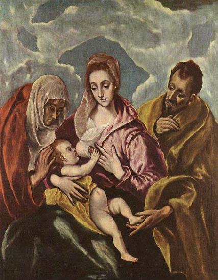 GRECO, El Holy Family with oil painting image